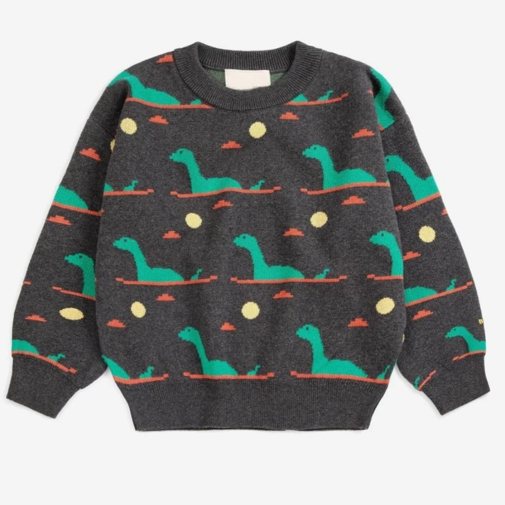 CozyStyle – Varm och bekväm – stickad tröja Stickad dinosaurie / 80 (18–24 månader) | Pedagogiska Träleksaker