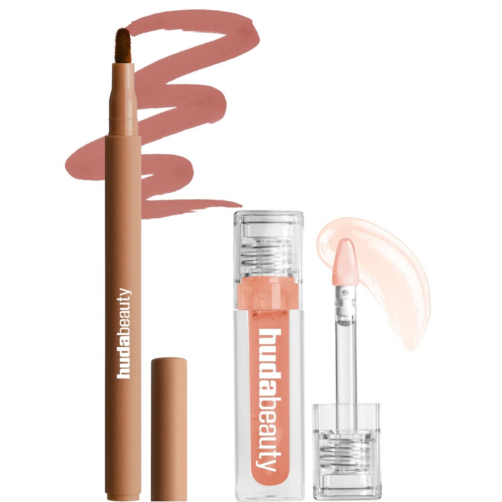 HUDA BEAUTY Jelly Stained Lips Duo (Various Shades) 10% Saving - Soft Nude