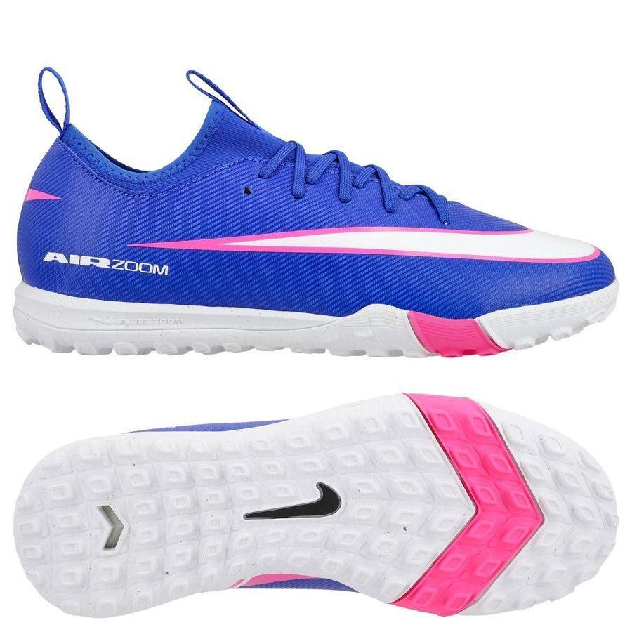 Nike Air Zoom Mercurial Vapor 16 Academy TF Attack - Blå/Vit Barn - Turf (TF) - ['Blå'] (32)