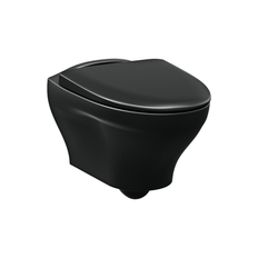 Vägghängd toalett Gustavsberg Estetic 8330 svart Hygienic Flush - Svart