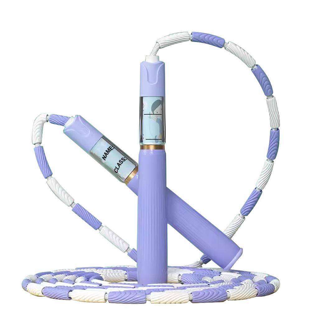 28M Soft Beaded Skipping Rope Adjustable Size PVC Beginners Children Lose Weight Athletic Beaded Bamboo Jump Rope Exercising At Home