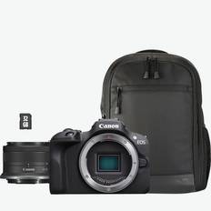 Canon EOS R100 Mirrorless Camera + RF-S 18-45mm F4.5-6.3 IS STM Lens + Backpack + SD ...