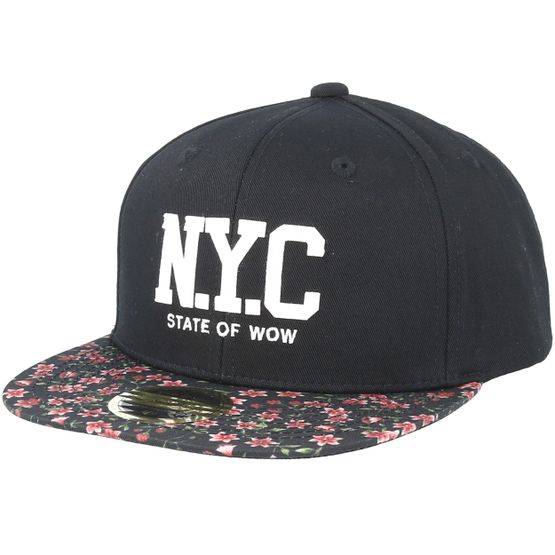 State Of Wow - Svart snapback Keps - Kids Kini Black/Pattern Snapback @ Hatstore