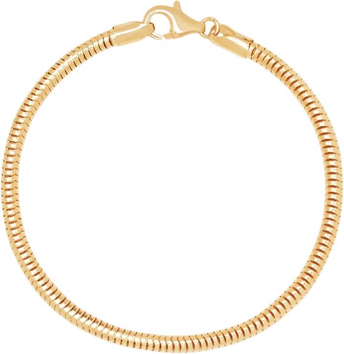 Nialaya Men's Gold Plated Sterling Silver Round Chain Bracelet XL - Armbånd hos Magasin.