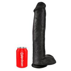 Dildo - 38cm - Sort