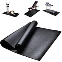 Golvskydd för löpband, fitnessutrustning och träningsmatta, halkfri stötbeständig golvskyddsmatta för löpband, cykler, roddare, crosstrainer och annan gymutrustning, 180 x 80 cm