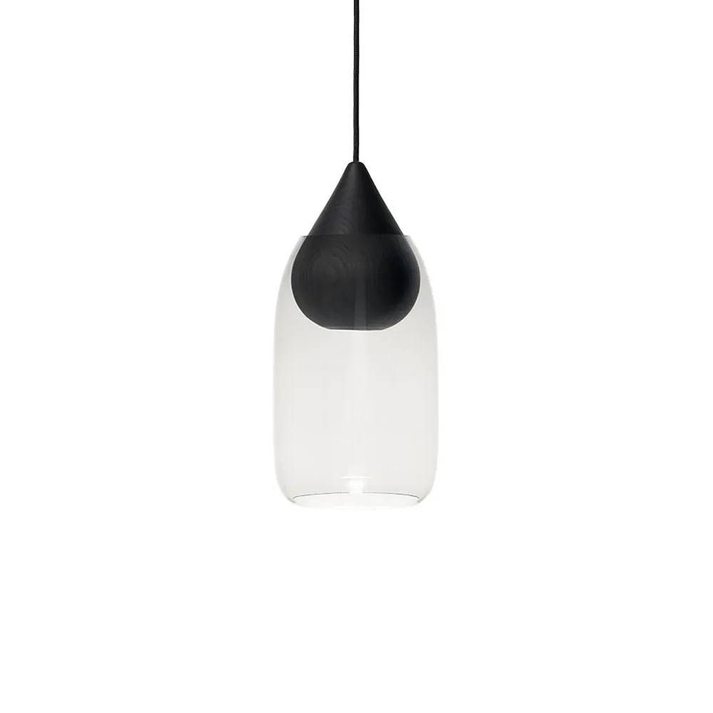 Mater Liuku Drop pendel transparent, svartlackad lind - Transparent