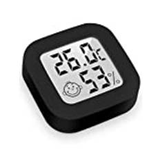 Digital hygrometer inomhus, minitermometer termohygrometer med hög noggrannhet, temperatur och luftfuktighetsmätare hydrometer fukt digital för babyrum, vardagsrum, kontor