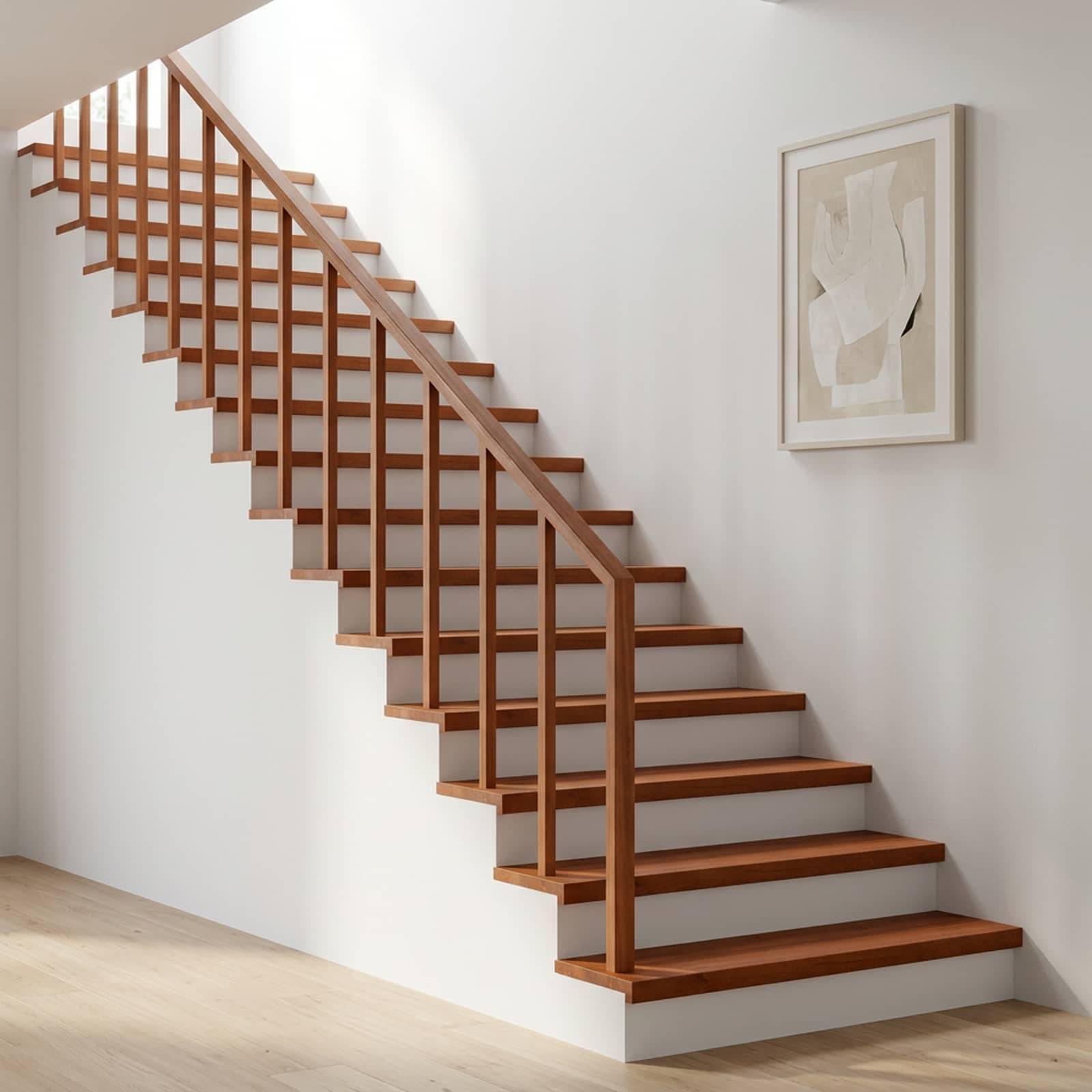 vidaXL Trappetrin 2 stk. 100 x 30 x 2 cm Brun Solid bøg