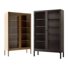 AndTradition Trace Vitrineskab -  Oak w. brass knobs