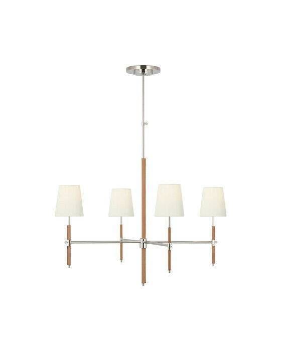 Visual Comfort Bryant wrapped takkrona nickel L - Silver (H: 83,8 x B: 91,4 cm)