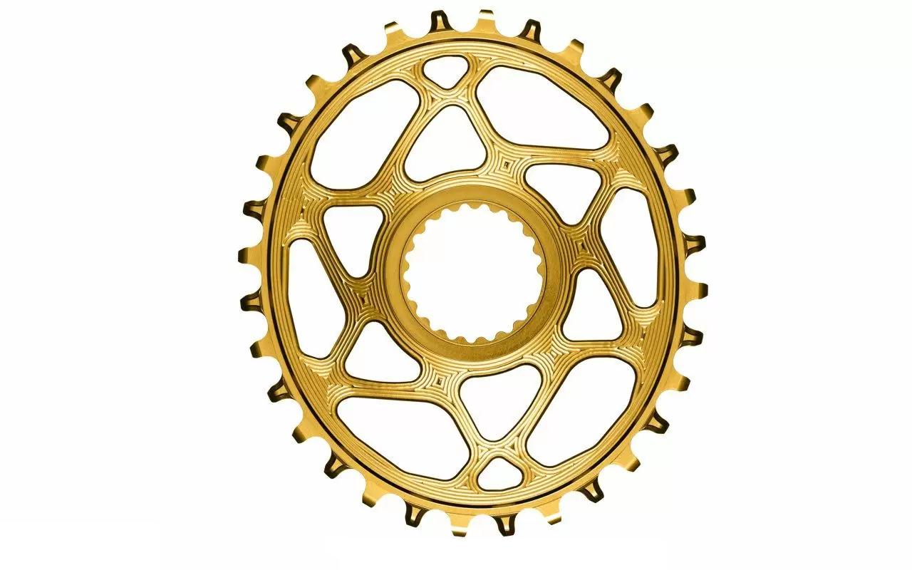 AbsoluteBLACK Shimano 28T | HG+ Oval Kedjedrev Guld | 1x12