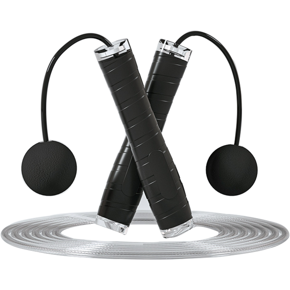 Fitness træning sjippetov, ergonomisk design med vægtet sjippetov, jævnt og hurtigere sjippetov, professionelt sjippetov med justerbar længde