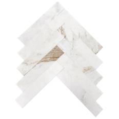 Naturstensgruppen, Gulv- og vægflise, Glorious White, poleret, 7x40 cm