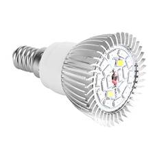 18W LED Grow Light Bulb Full Spectrum E27 E14 GU10 85 265V 18 LED Plant Hydroponic Growth Lampa, Metall Hängande Tråd Ingår (E14#02)