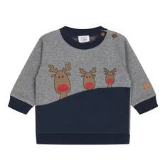 Hust and Claire Sweatshirt - Sofus - Navy - Hust and Claire - 1½ år (86) - Sweatshirt