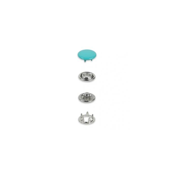 Tryckknappar Jersey, 12 mm, turkos 20st