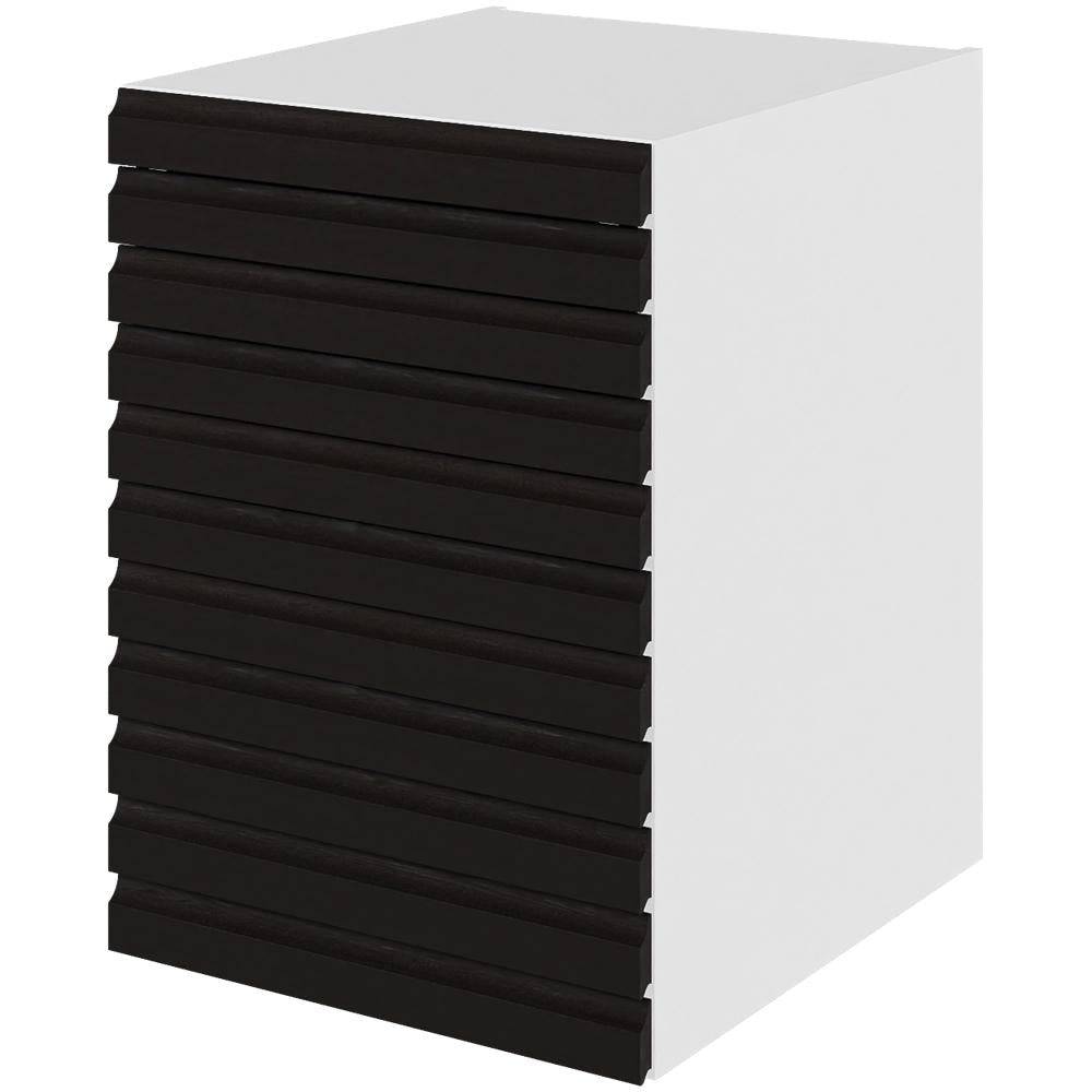 Multi-Living Køkken skuffeskab i S-Line Eg H: 70,4 cm D: 60,0 cm - 4 skuffer fuldtudtræk med softluk - Bredde: 50 cm.