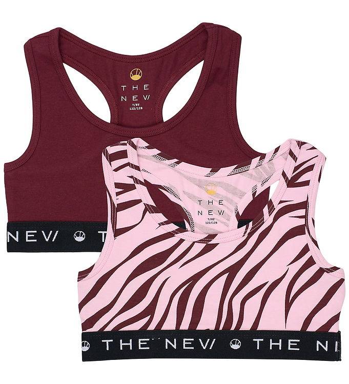 The New Toppe - 2-pak - TnThe New - Burgundy - The New - 5-6 år (110-116) - Tanktop
