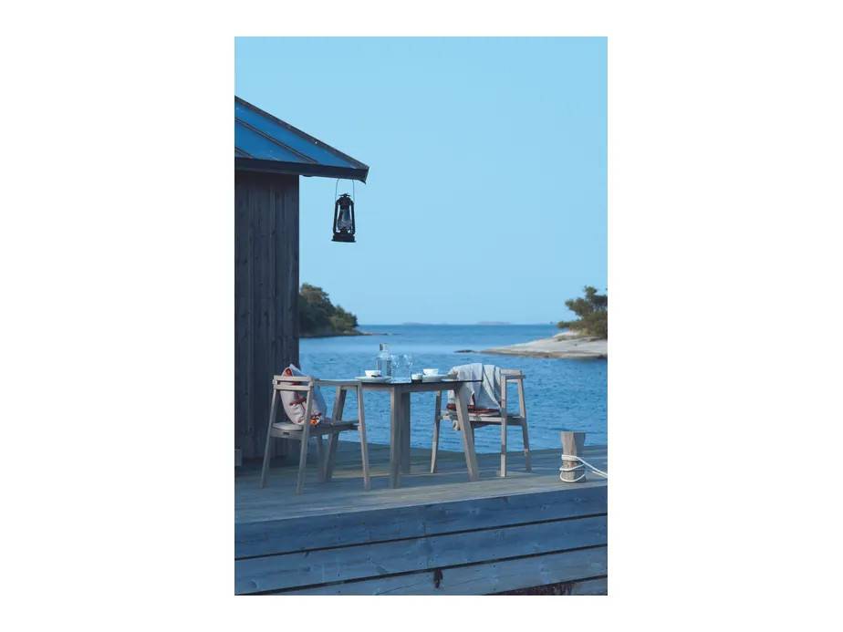 Skargaarden Oxnö cafégruppe Teak 2 lænestole & bord 94x88 cm