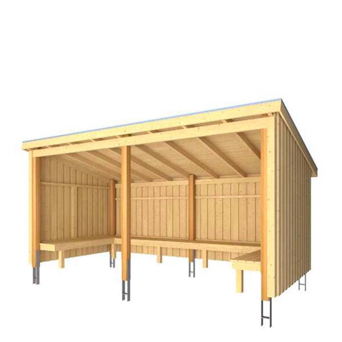 Bålhytte 9,5 m2.