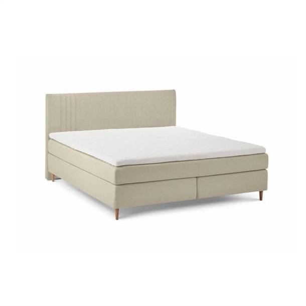 ZensiZone Kingsize Kontinental Seng 210x210 inkl. Latex Topmadras / Farve Sand