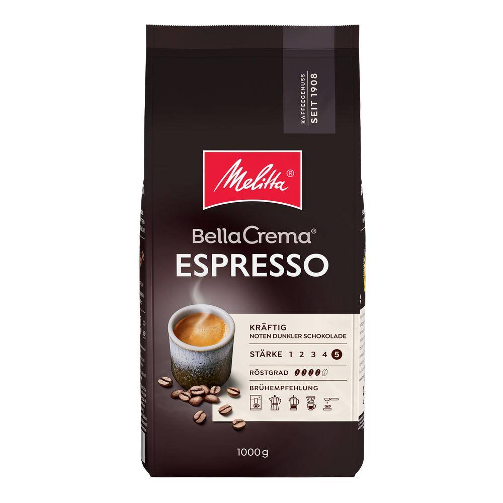 German Melitta Whole Bean Bella Crema Espresso 1Kg