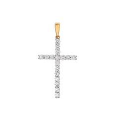 Diamanthänge i 18K guld - Kors