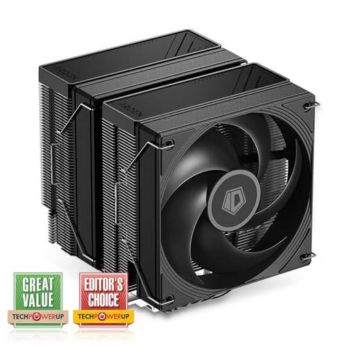 ID-COOLING FROZN A620 PRO SE - Blackout Dual Tower Air CPU Cooler with Six 6mm Thermal Tubes and Dual 120x120x25mm Quiet Fans, Compatible with Intel L
