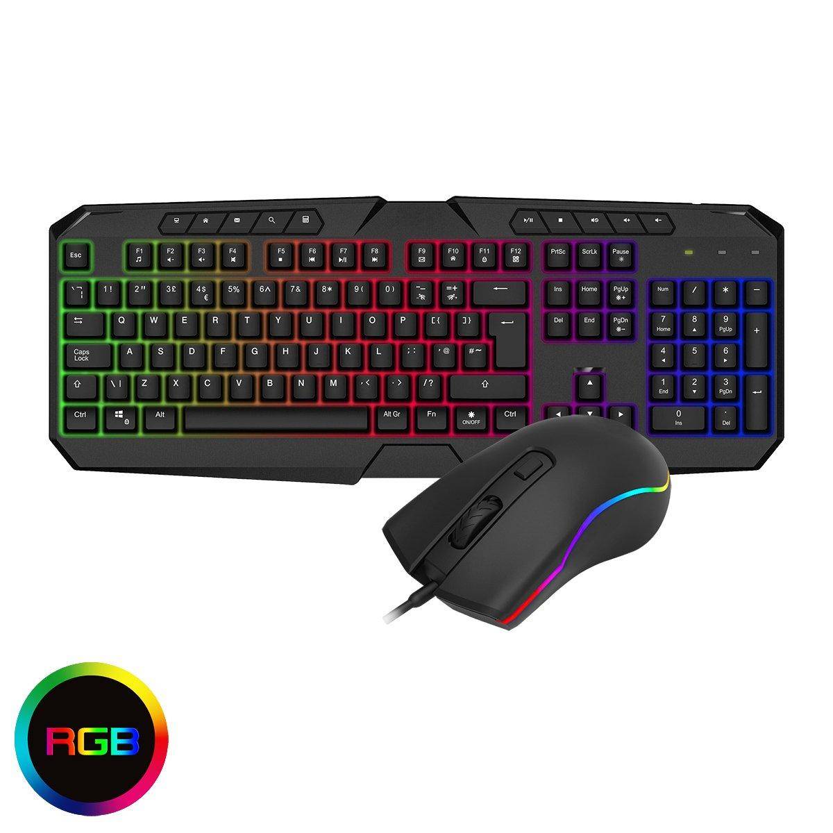 Cit Cit Avenger Rainbow Keyboard And Mouse Kit