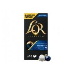 Kaffekapsel L'OR Long Ristretto Decaf 10 kaps/pk Styrke 9,10 pk x 10 stk/krt