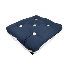 ProTecq båtdyna enkel, 100% kapok, marinblå, 360x420x95 mm