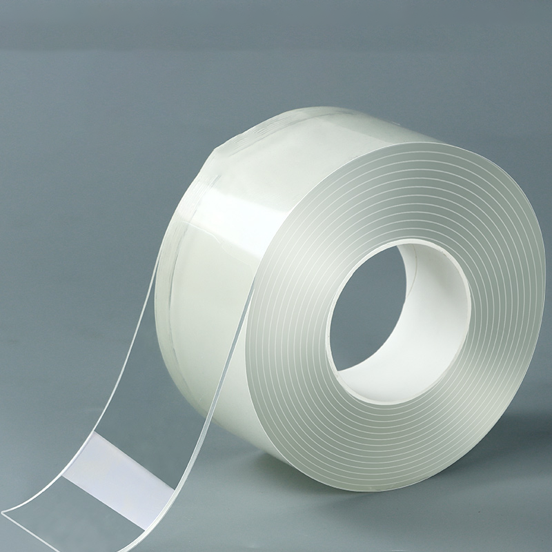50mm Width Double-sided Adhesive Nano Tape Reusable No Trace Waterproof Ultra-strong Wall Tape Strip Clear Mounting Tape