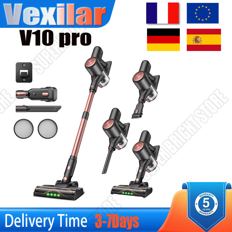 Vactidy V10 Pro 550W 45Kpa Cordless Handheld Stick Vacuum Cleaner with Touch Display, Up to 45Mins Runtime, Detachable Battery,6-in-1 Lightweight, for Hardwood Floor Carpet Pet hair