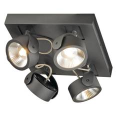SLV Kalu Premium LED 4 Square Tak- och Vägglampa 60 grader Svart