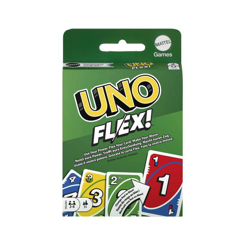 Mattel Games UNO Flex - Das klassische Kartenspiel mit Flex-Karten...