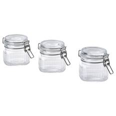 IKEA - KÖSSEBÄR glas med låg, klart glas, 13 cl