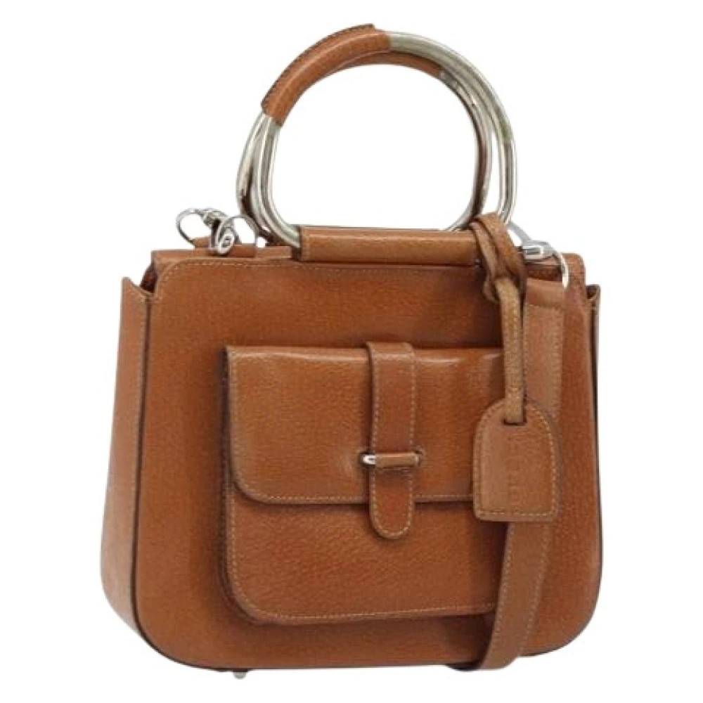 Gucci Vintage Pre-owned Håndtaske - Vintage - Dame - Brun - ONE SIZE - Uld