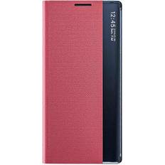 Smart View Flip Cover til Samsung Galaxy S20 FE (Fan Edition), Premium læderetui med stilfuldt spejl displayvindue