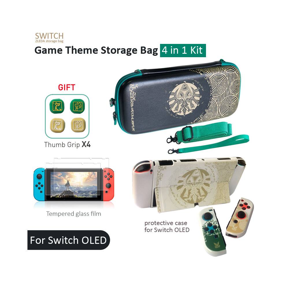 (K(SWITCH OLED))För Nintendo Switch OLED-förvaringsväska ZD Tears Of The Kingdom Skyddande hårdfodral