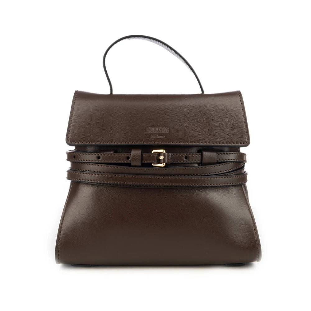 Moschino - Buckle Leather Mini Bag Väskor - Dam - ONE Size - Bomull