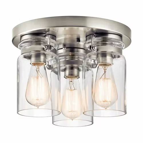 Taklampa Elstead Lighting Brinley Nickel Tre Ljuskällor
