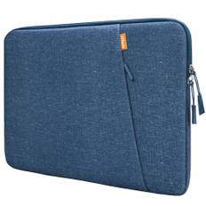 JETech Laptoptasche Hülle für 13-14 Zoll MacBook Air/Pro (M4/M3/M2/M1) 2021-2025, 13-13.6 Zoll Notebook, Wasserdicht Laptophülle Laptop Sleeve mit Zubehörtasche (Navy)