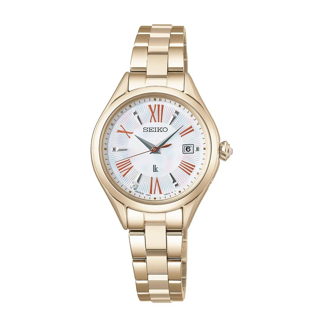 Seiko Watch Lucia Grow SSQW098 Lady Gold Watch Women's
