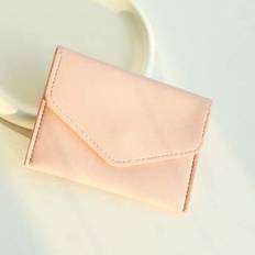 Skräddarsydd myntväska Personlig läderkorthållare Bärbar pengapåse Tryckt namn Minimalistisk växlingsväska Anpassad Bästa present till mamma Födelseda - Rosa