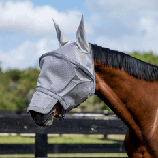 Horseware - Rambo Fluemaske - Sølv/Titaniumgrå - Sølv/Titaniumgrå / Cob
