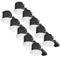 Nordtronic Quick Spot G2 indbygningsspot, GU10, 230V, LED (rund) inkl. LED-pære (Nordtronic / CRI>90 Value / 4,8W / 400lm / 36° / 3000K / G / dæmpbar)