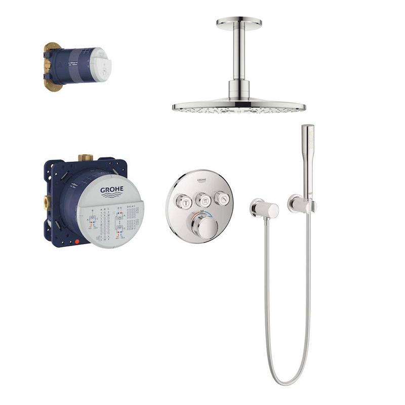 Grohe Grohtherm SmartControl 310 brusesæt til indbygning til loft i krom