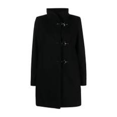 Fay, Frakke, Dame, Sort, XL, Uld, Enkeltknappet vinterfrakke