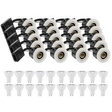 20 st LEDlife downlight Inno88 Utomhusbruk - Inkl. 4,5W GU10, Vit, IP44, godkänd i isolering - Dimbar : Inte dimbar, Kulör : Varm